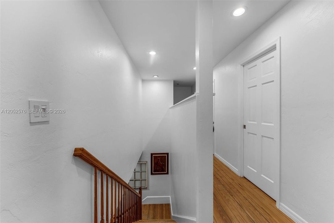 upstairs