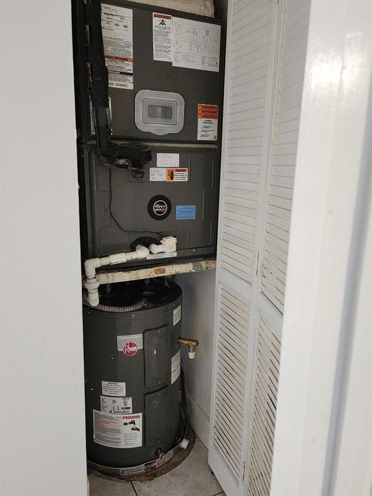 AC-Water heater closet