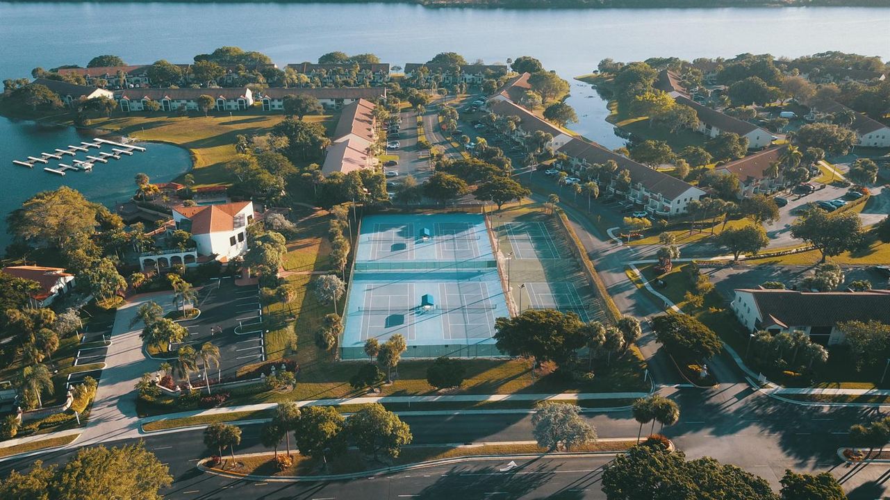 The Tennis And Pickle Ball Courts