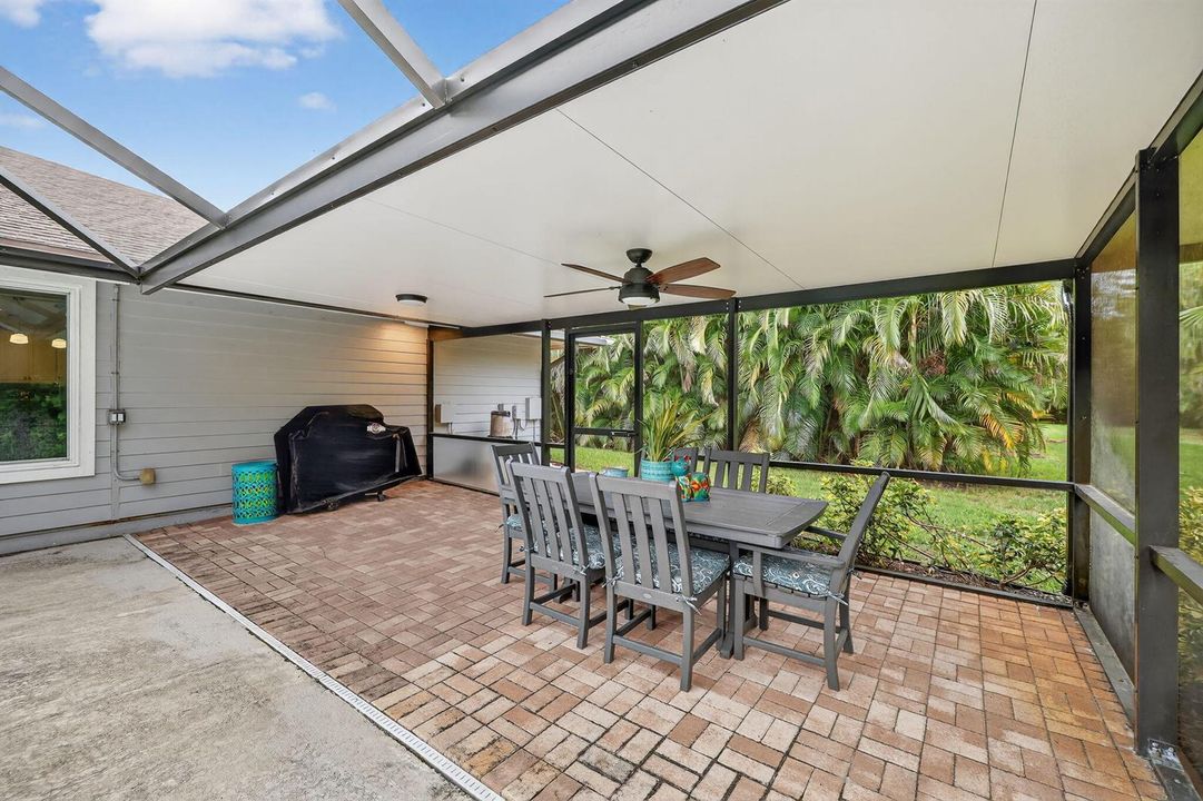 Outdoor dining area