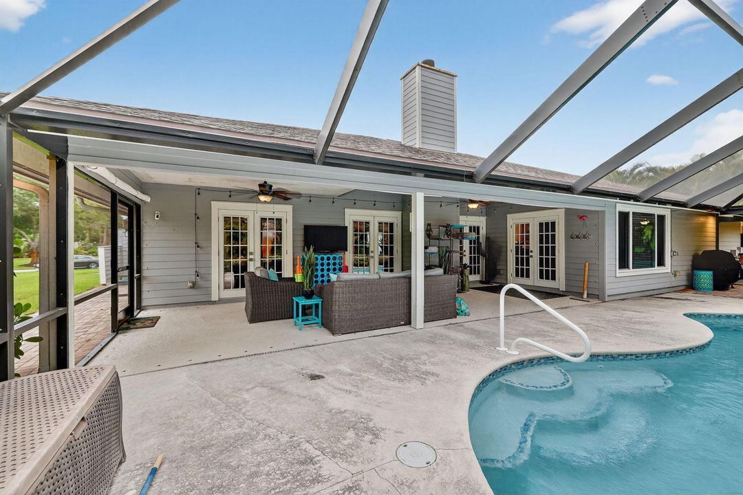 Back of house and pool