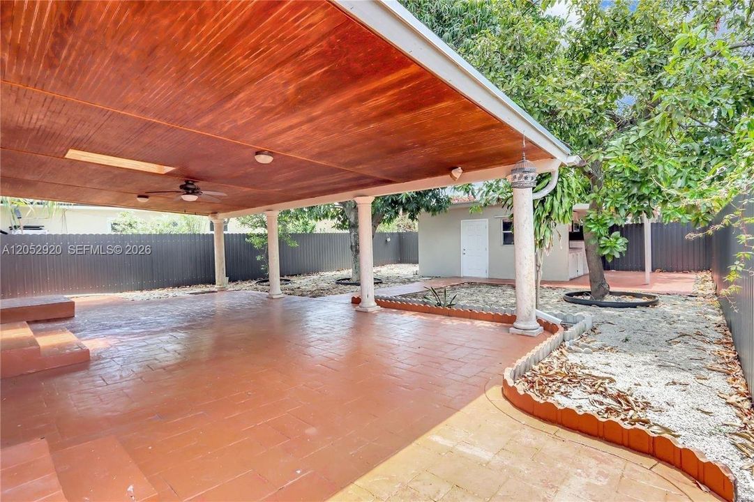 covered Terrace Backyard