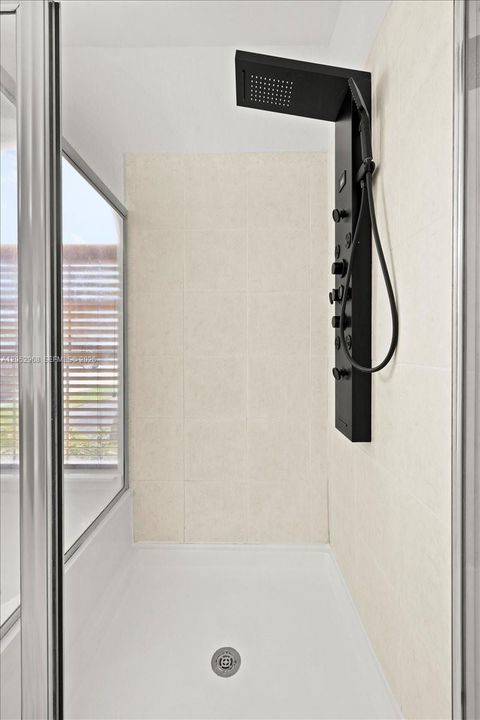 Master shower