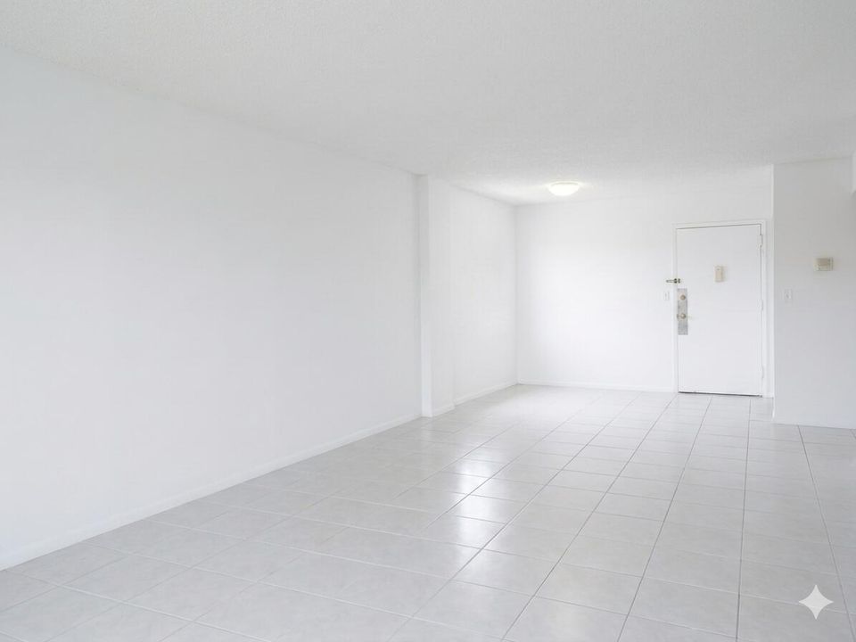 living room view to the door