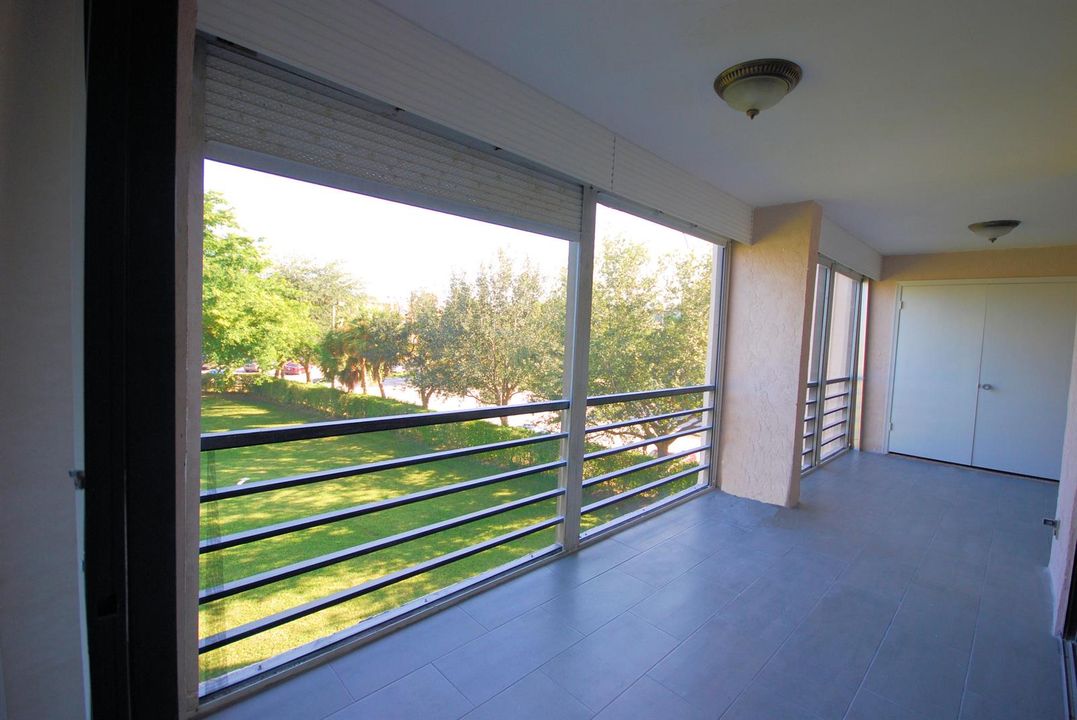Balcony with storage