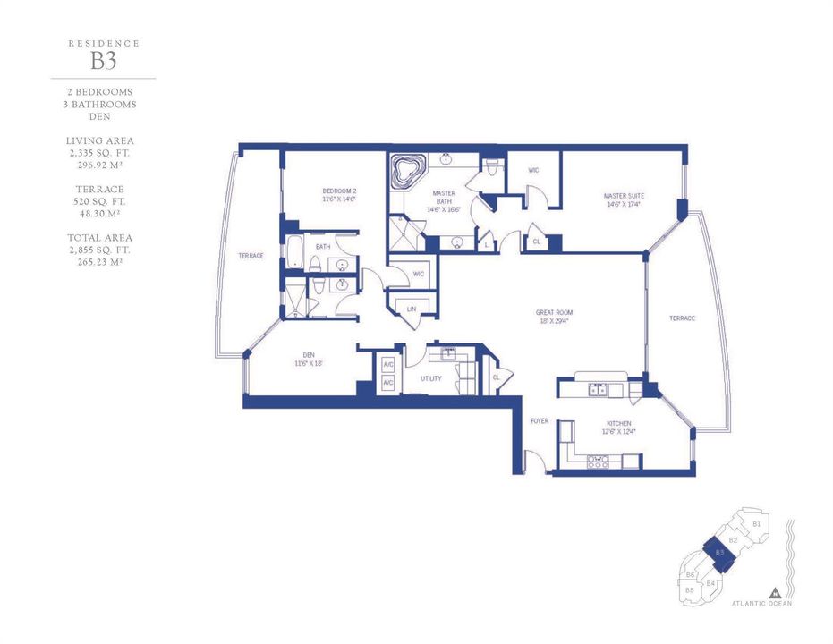 B3 Floorplan. The Ritz Carlton Residence