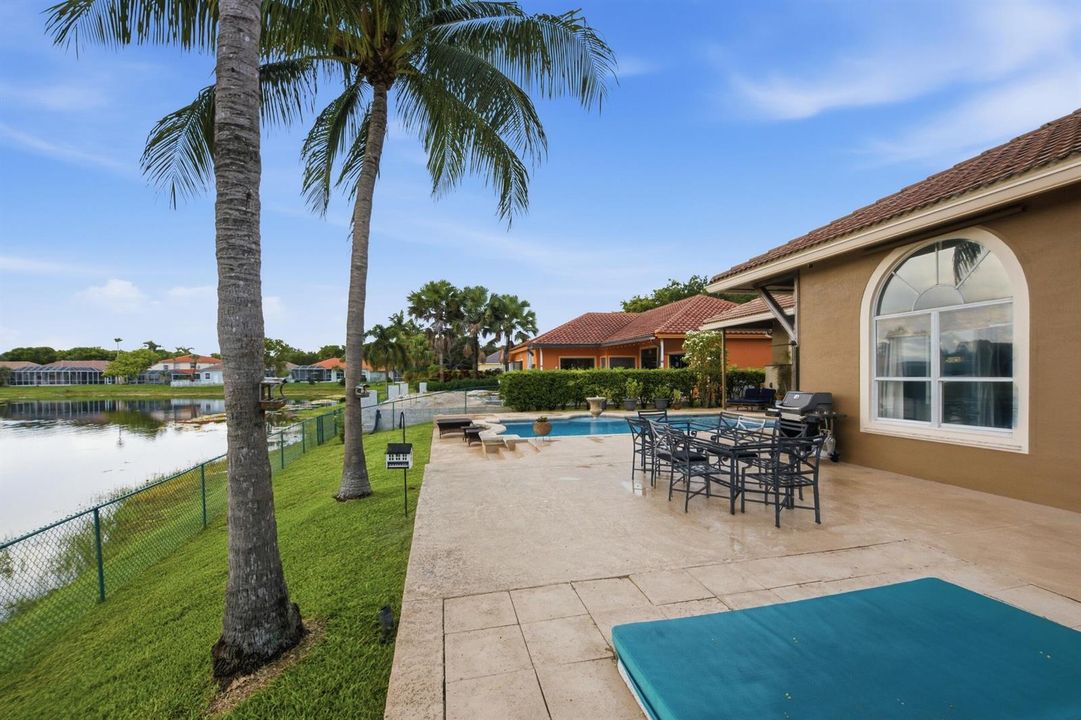 Extended patio - in ground spa