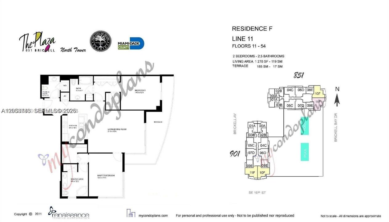 For Rent: $5,400 (2 beds, 2 baths, 1278 Square Feet)
