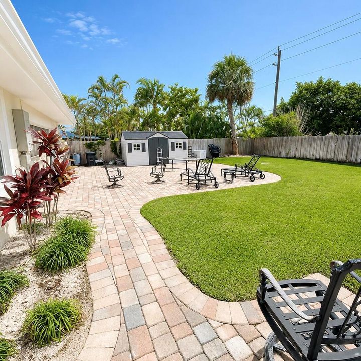 Back yard patio/shed