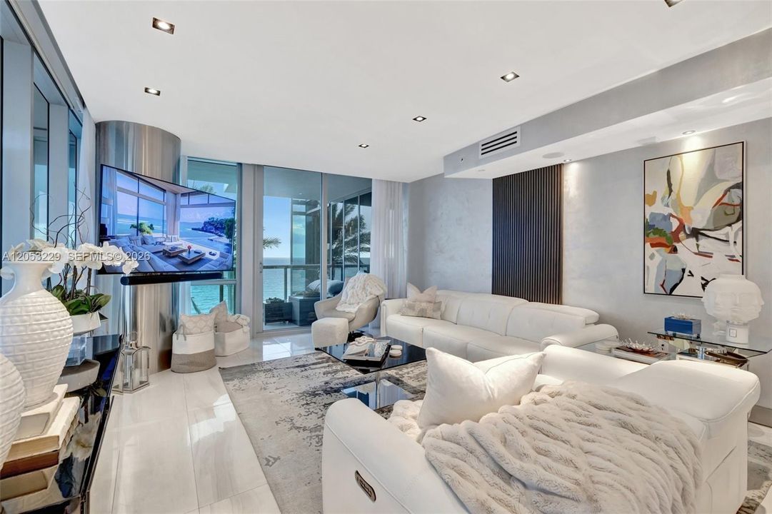 Living Room Opening to the Private Balcony