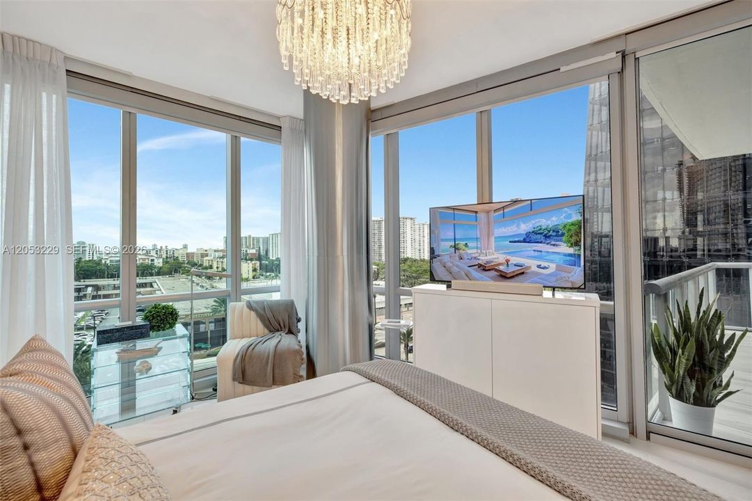 Second Bedroom with En-Suite Full Bath and City Views