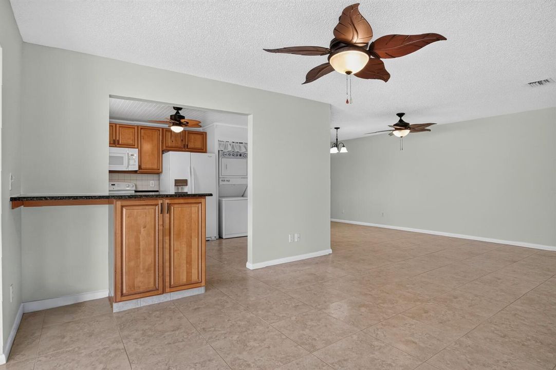 View to kitchen and Dining area