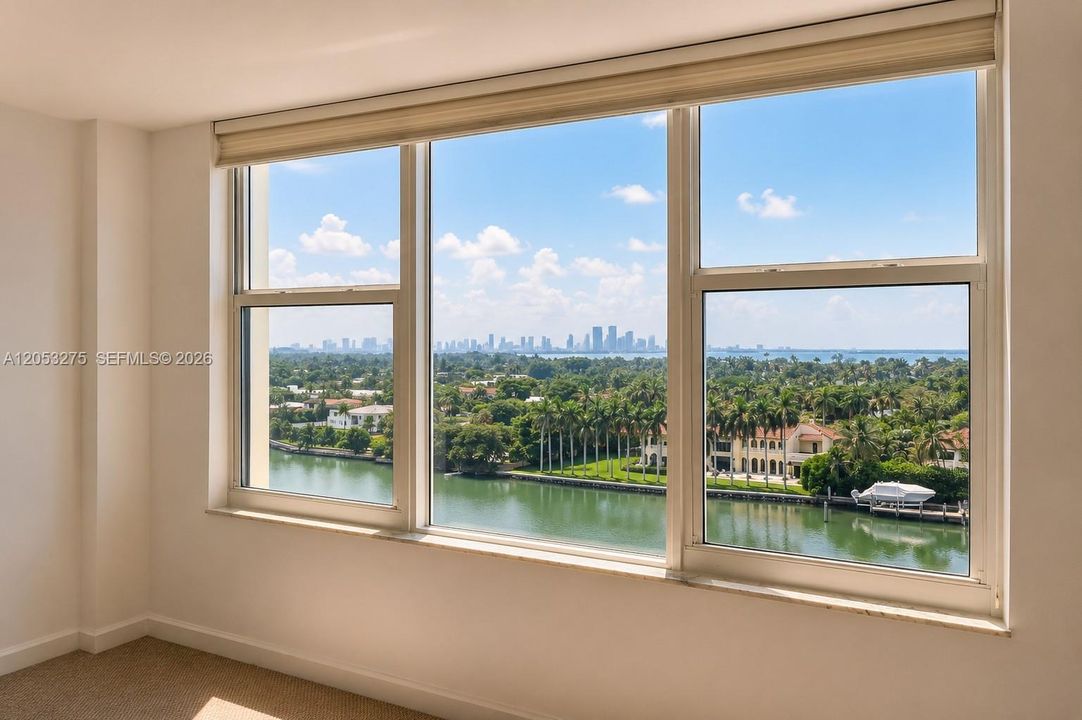 Bedroom with views