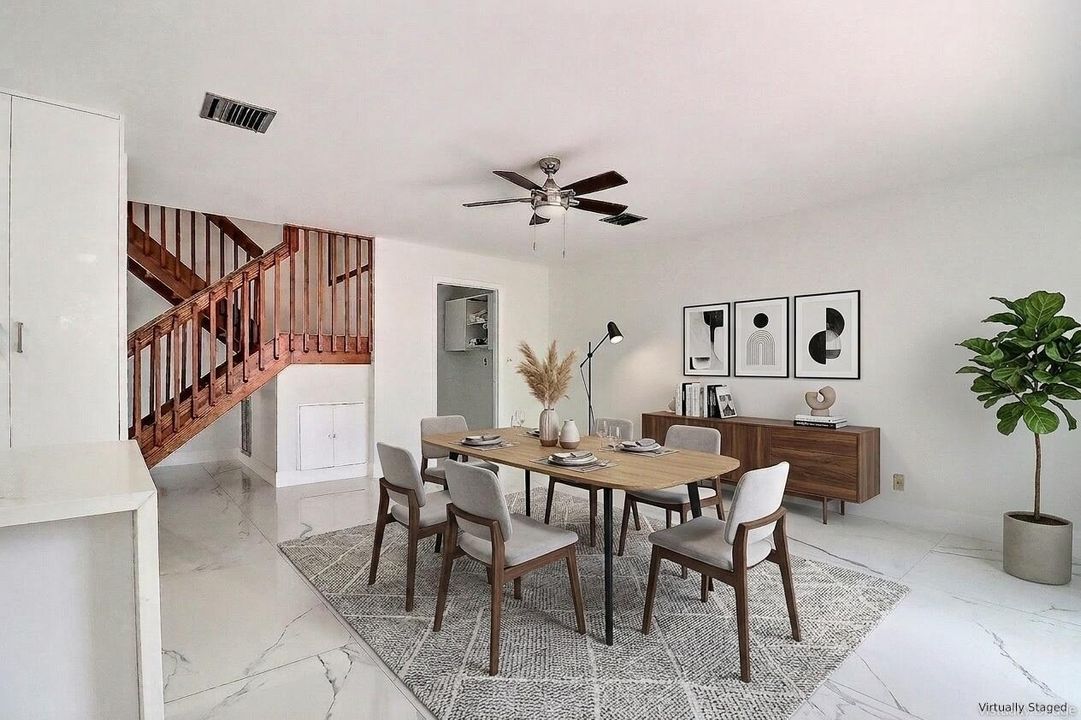 Dining Room Staged