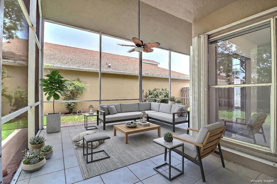 Patio Staged