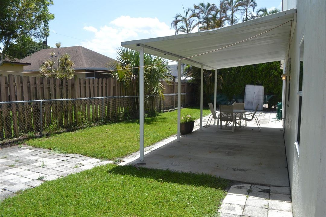 Covered patio