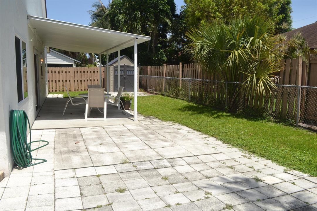 Fenced yard