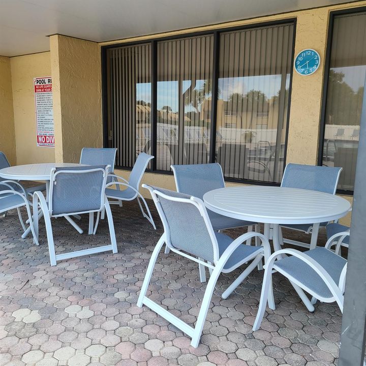 shaded seating