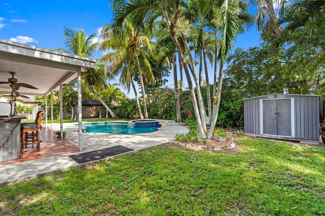 Backyard & pool view