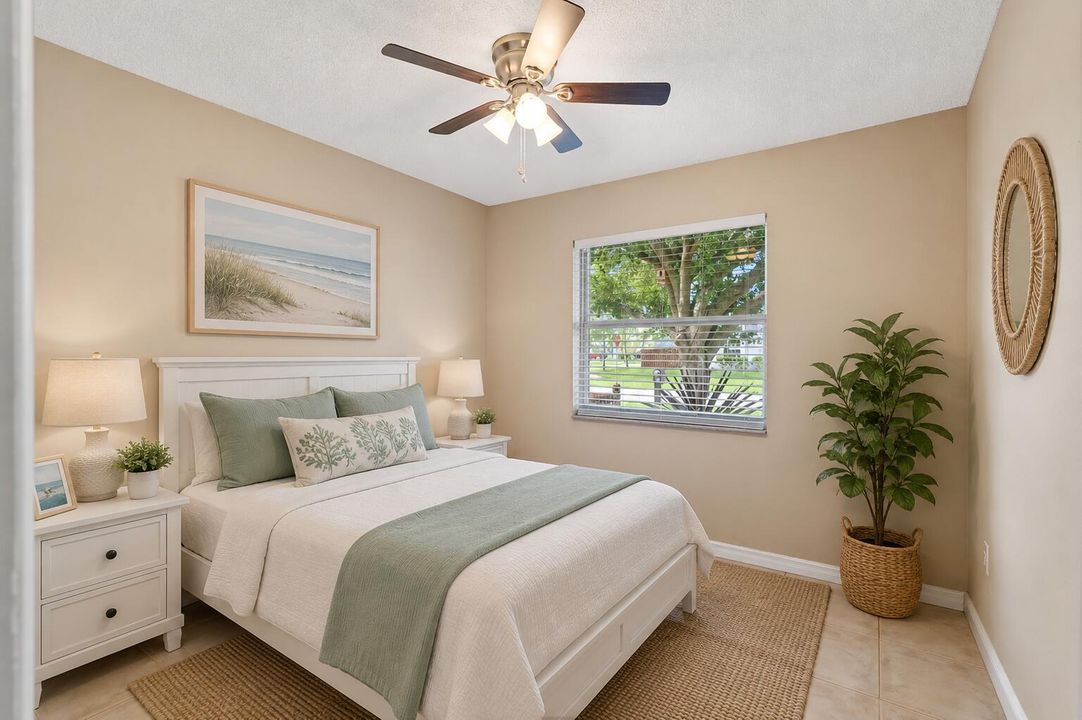 Virtually staged bedroom 2