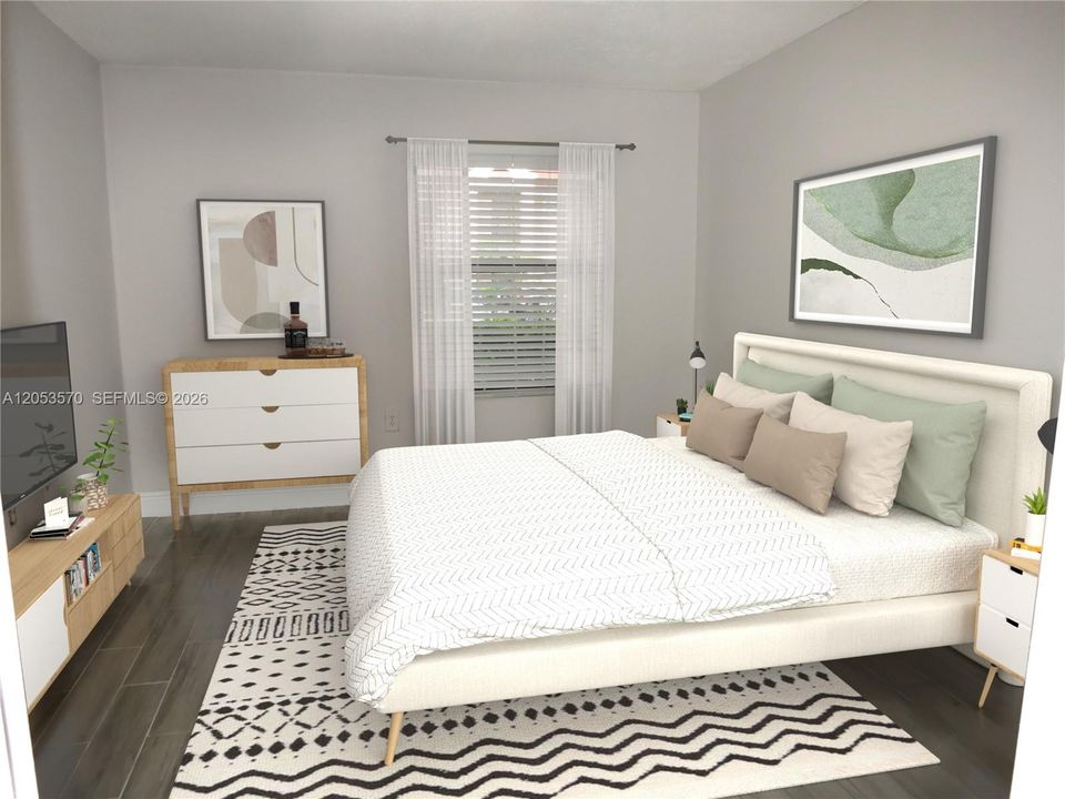 MASTER BEDROOM STAGED