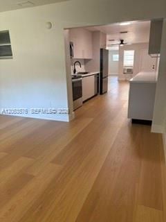view of kitchen from family room