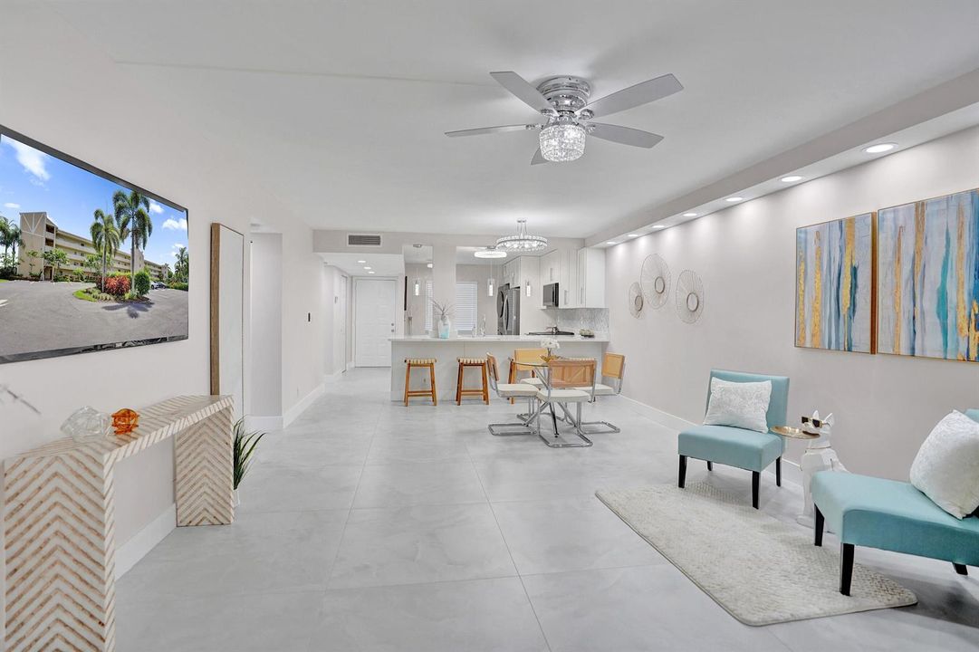 spacious living area