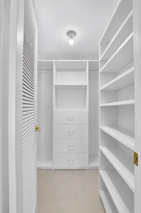 Built out closet