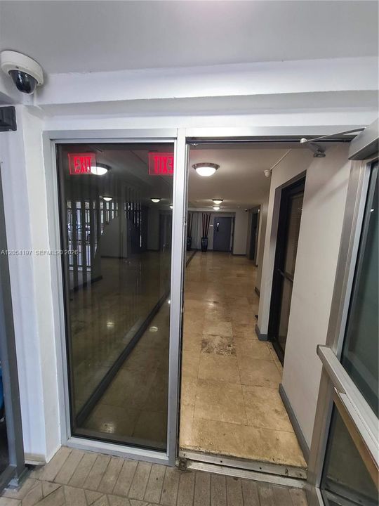 Secured lobby with cameras for your Amazon & mail packages :-)