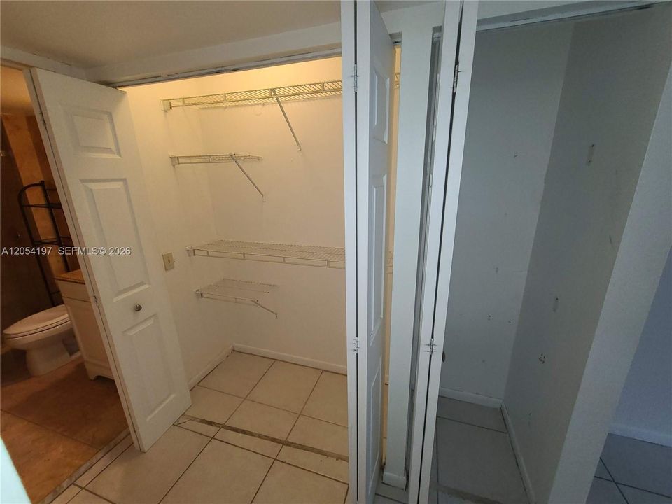 2nd closet in the bedroom