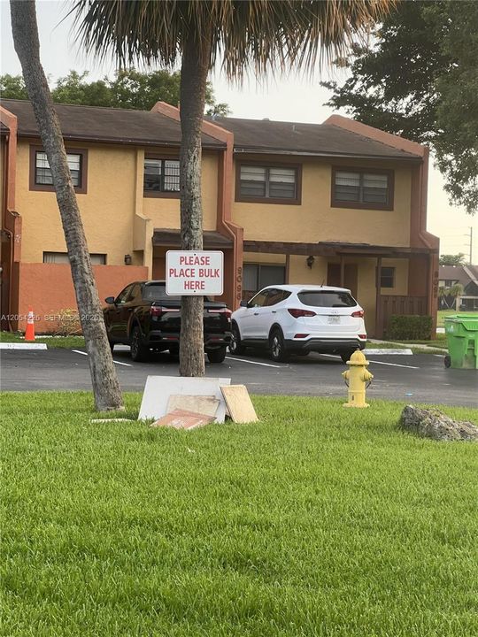 Bult Trash Pick-up Area