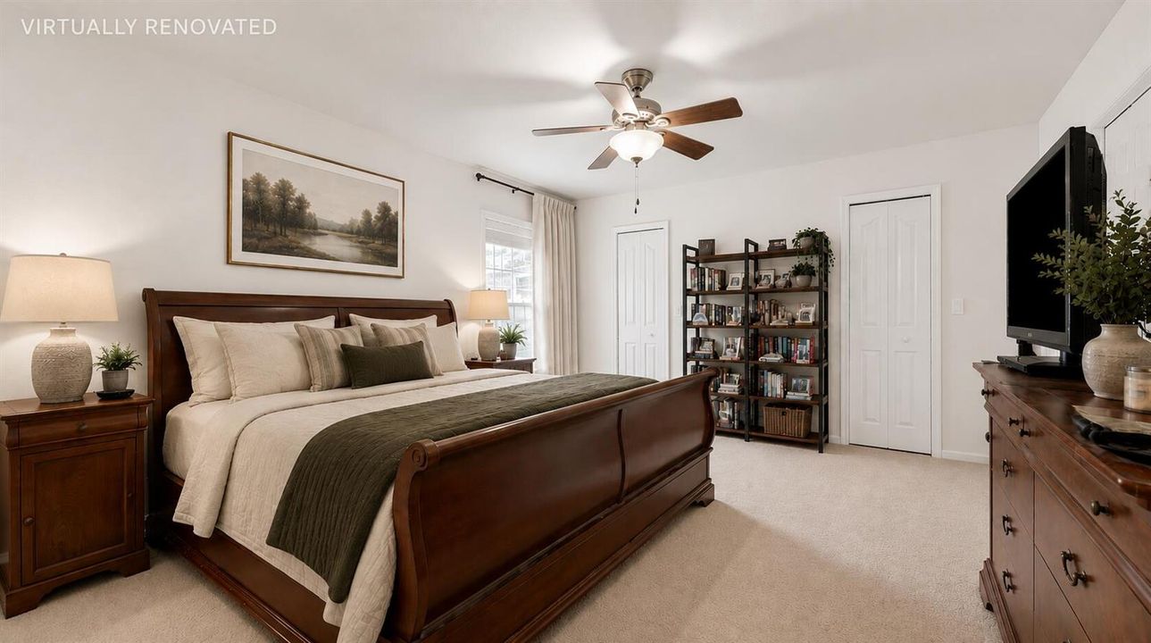 Primary Bedroom Virtually Staged