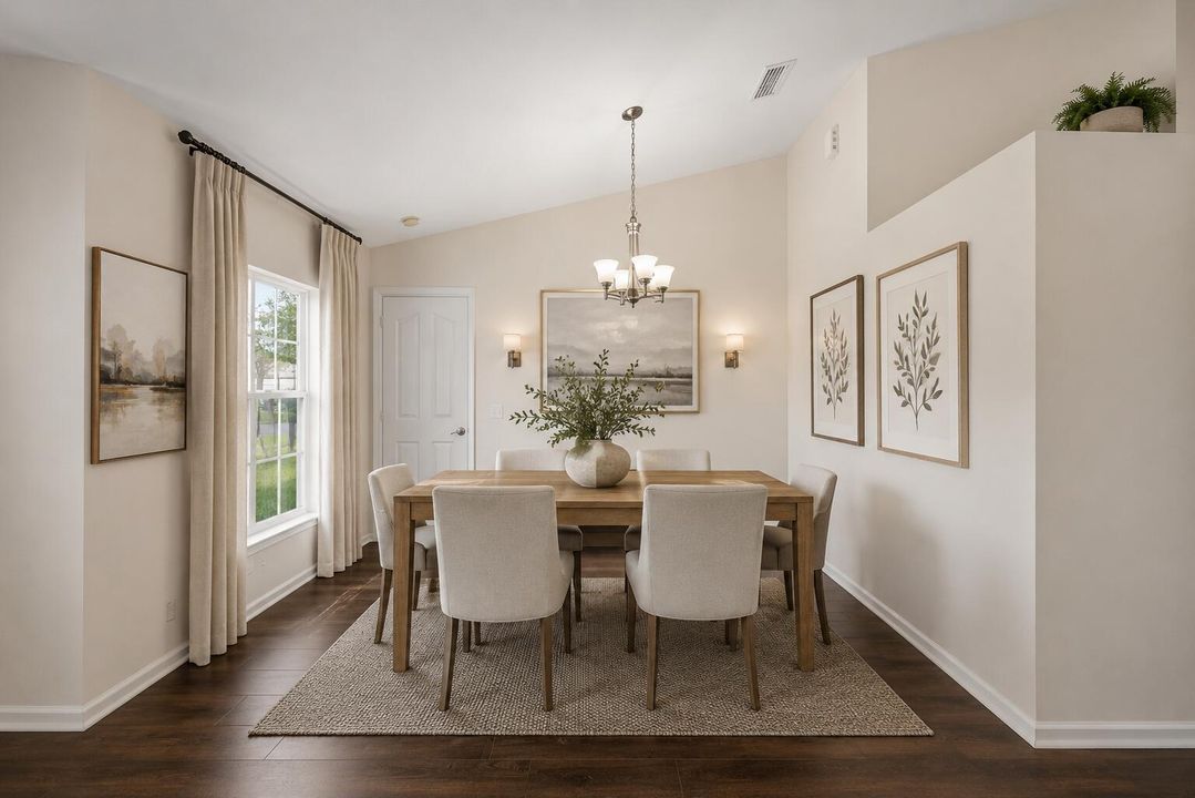 Dining Room Virtually Staged