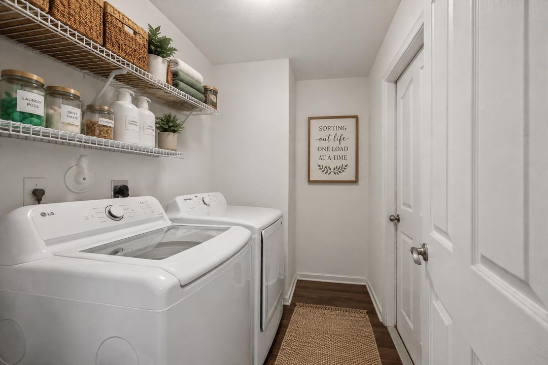 Laundry Room Virtually Staged