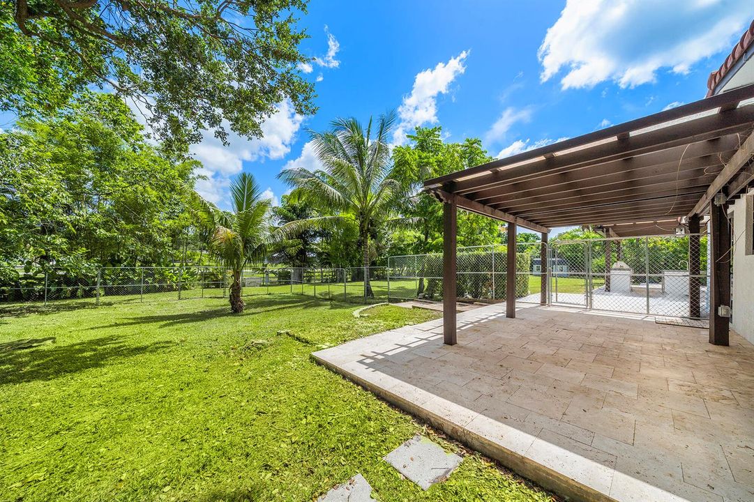 Side Patio and Yard