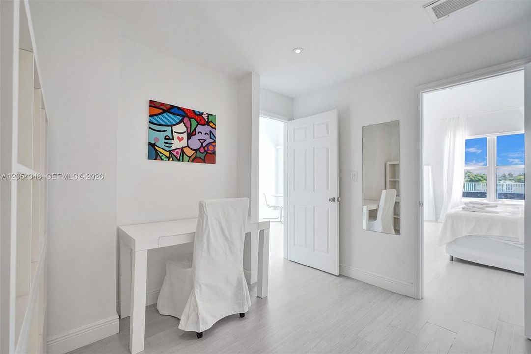 Office located between Primary Bedroom and Bathroom