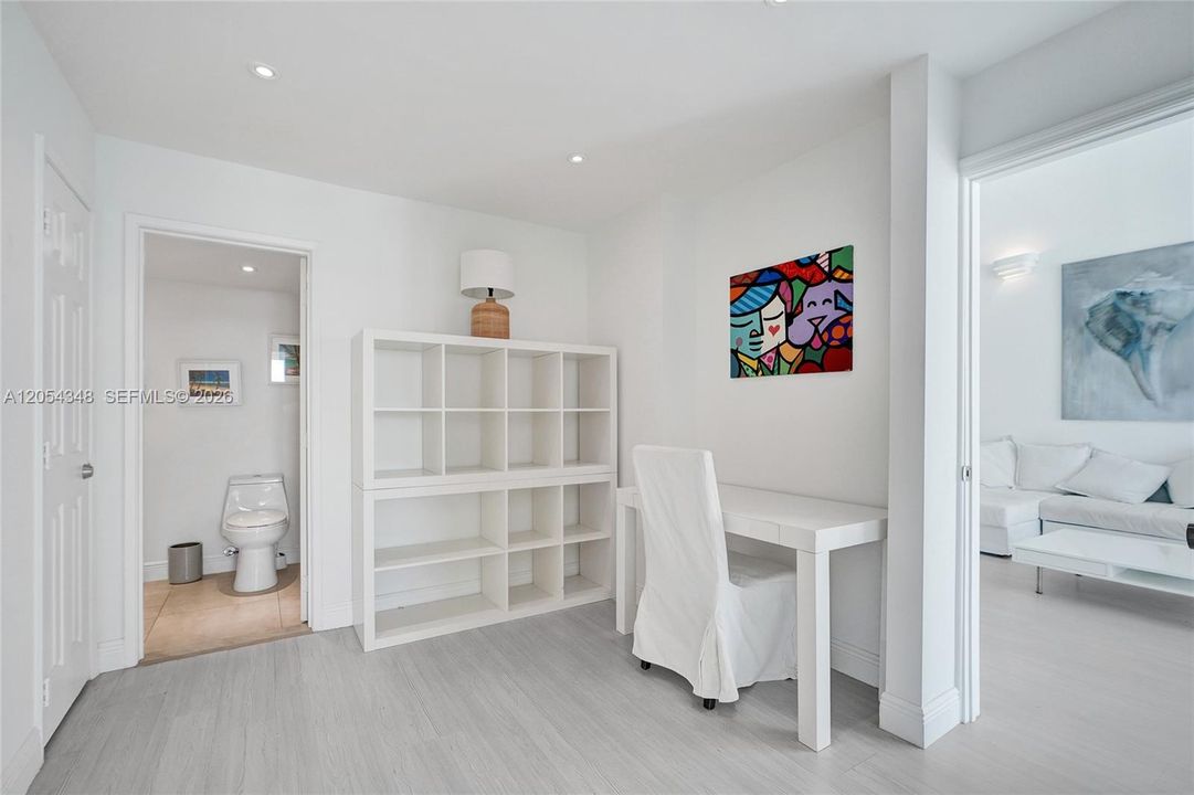 Office located between Primary Bedroom and Bathroom