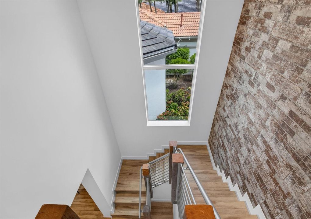 Looking downstairs