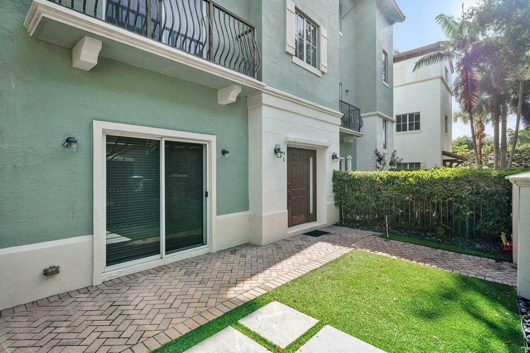 Private Patio and Sliding Glass Doors