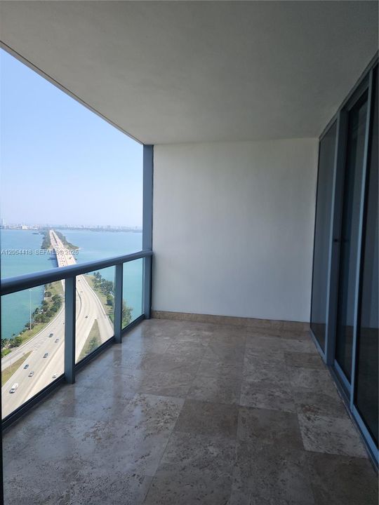 View from Primary Bedroom.  Access Balcony from Living Room and Primary Bedroom