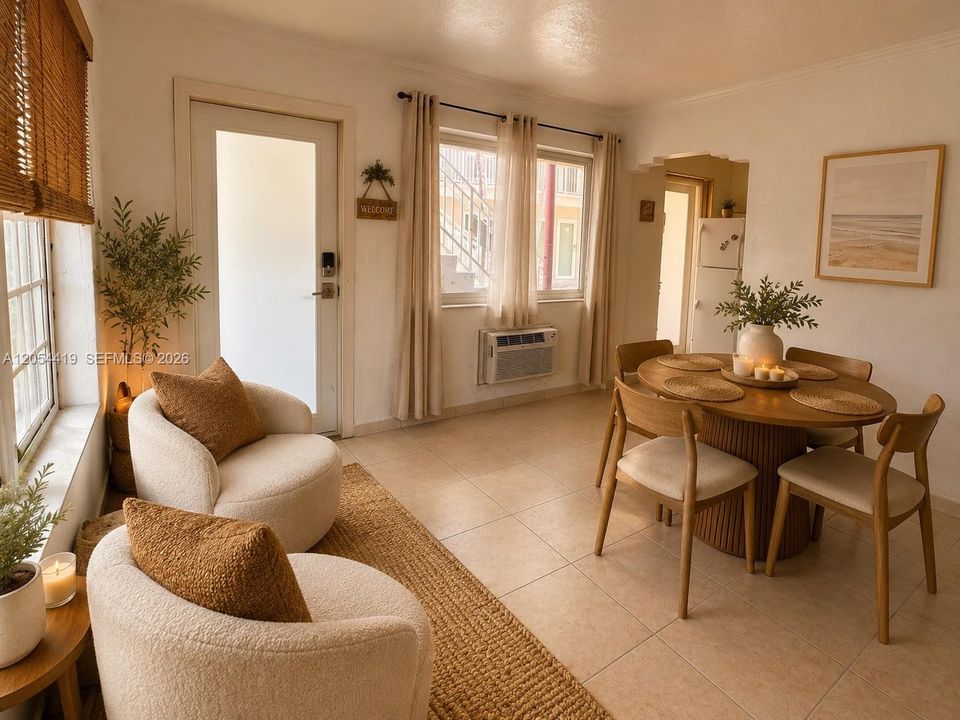 STAGED dinning area