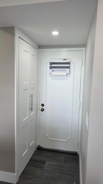 laundry closet area