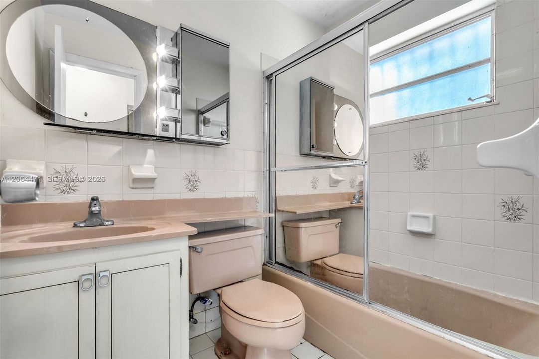 2nd bathroom located near family room