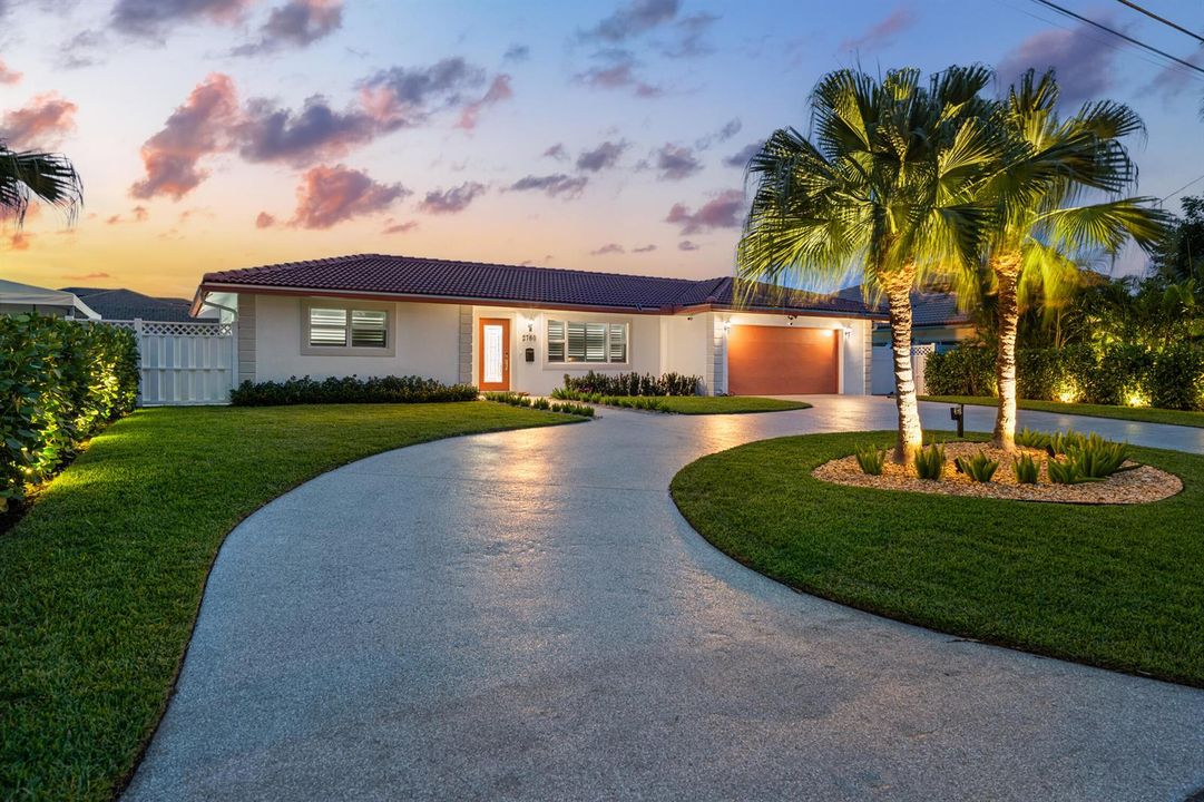 Front Exterior at Twilight