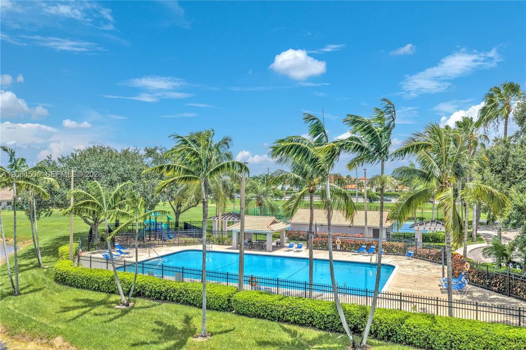 Tropical pool area