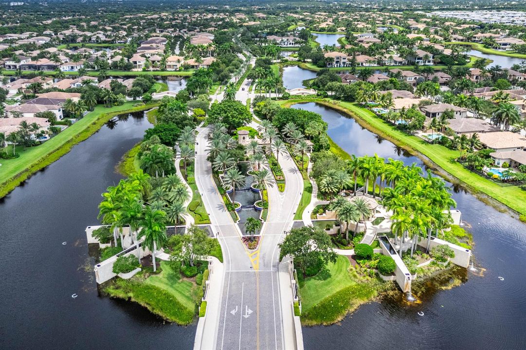 Aerial of Community Entrance