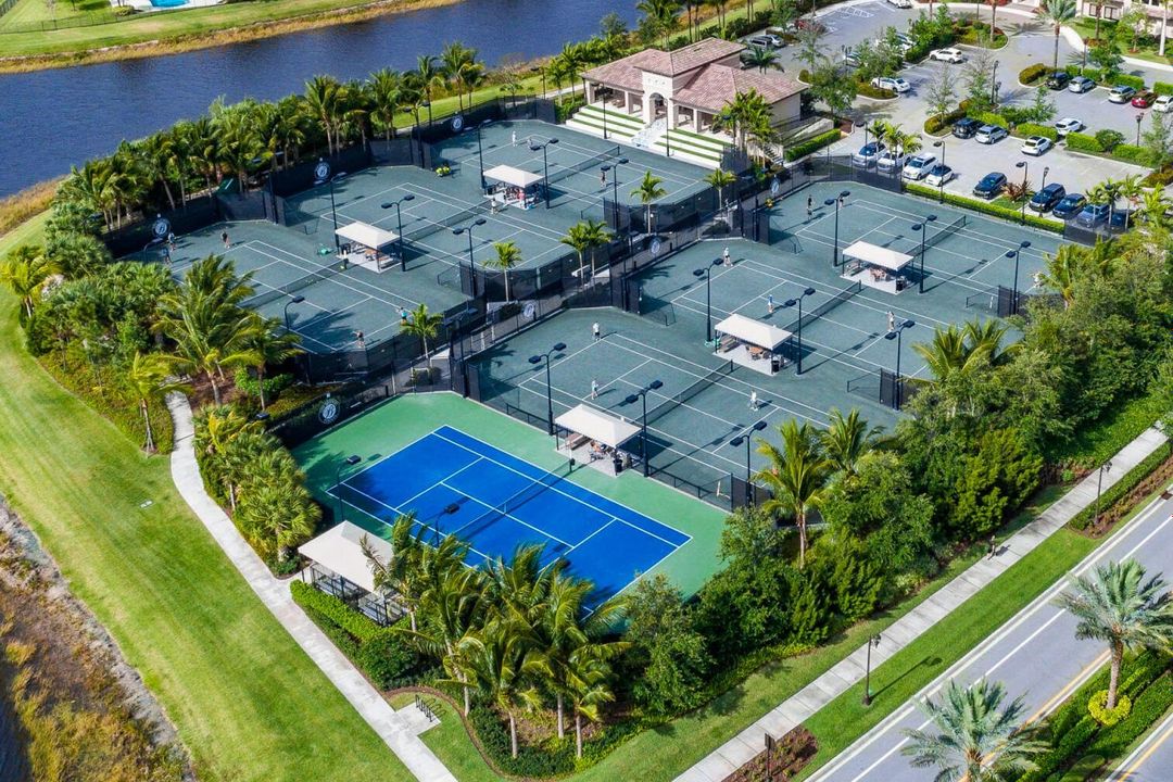 Aerial of Pickleball & Tennis Courts