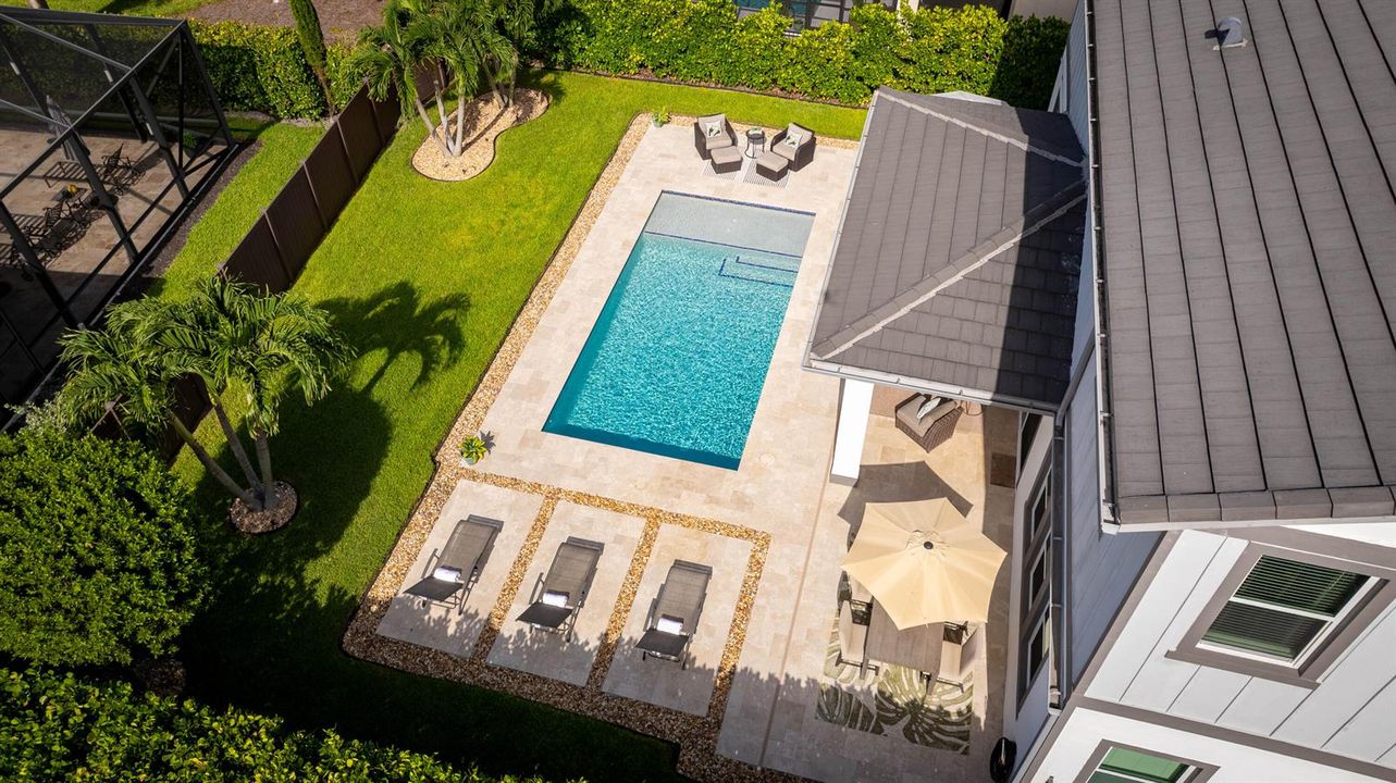 Travertine Pool Deck
