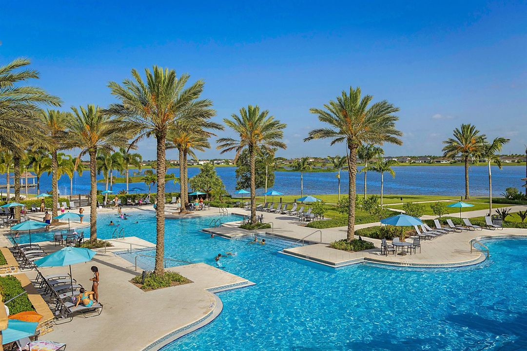 Pool overlooks Lake