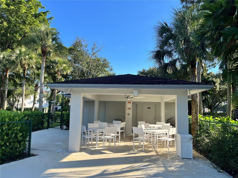 Social area by poolside
